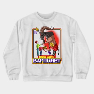 Timmy Meets Baphomet Witchcraft for beginners Crewneck Sweatshirt